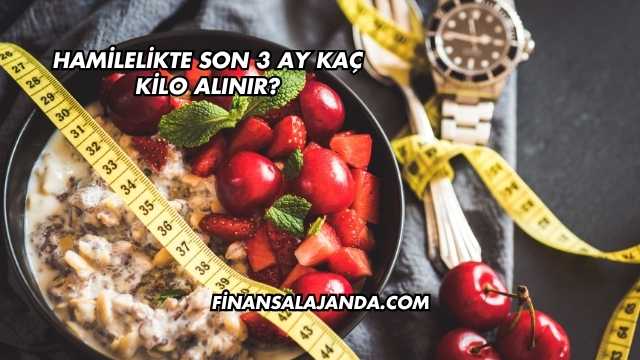 Hamilelikte Son 3 Ay Kaç Kilo Alınır?